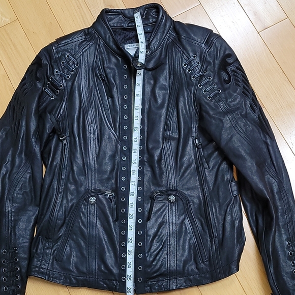 Harley Davidson Leather Riding Jacket - Picture 6 of 14